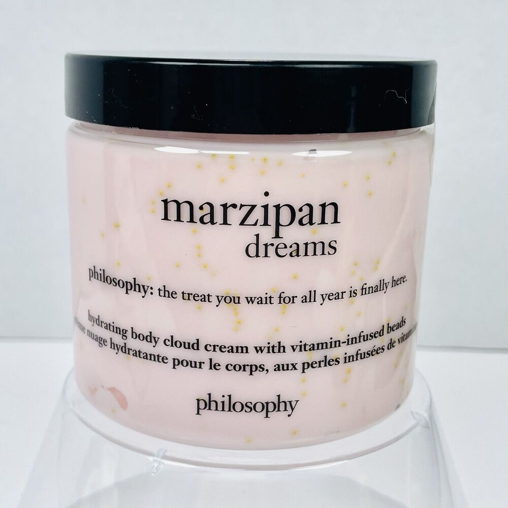 Philosophy Hydrating Body Cloud Cream MARZIPAN DREAMS Vitamin Beads 16 Oz New